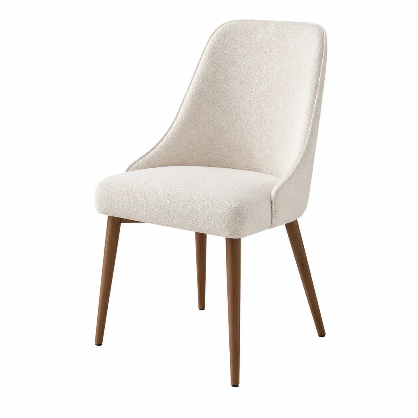Silla de tela con patas de madera de haya 85cm Beige