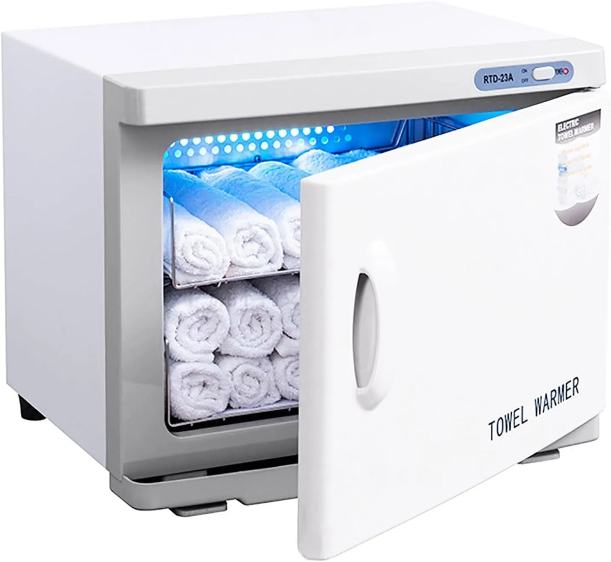 Radiateur électrique, 25 L, professionnel, 2 zones de température, Armoire à Serviettes Chaude Professionnelle de 25 L, température de 70 °C/360 °