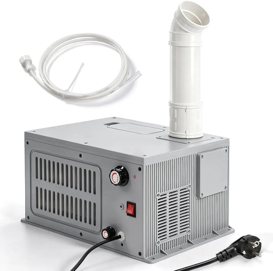 Machine à brume, Humidificateur, Générateur, filtre, humidificateur industriel, 9 l/h, pour champignons et serres