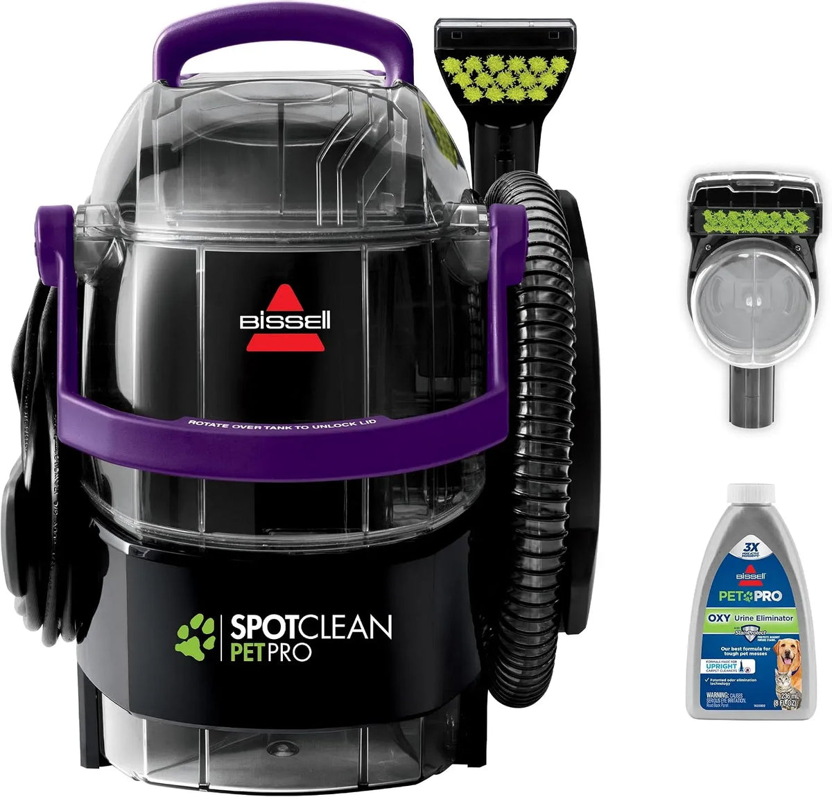 Nettoyeur, tapis, portable, noir, BISSELL, Pro