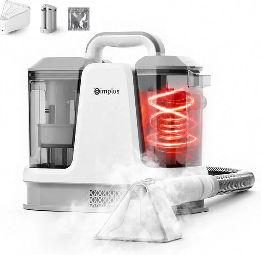 Nettoyeur vapeur, 1.1 L, SIMPLUS, 65°C eau chaude & 100°C vapeur, Eau Chaude