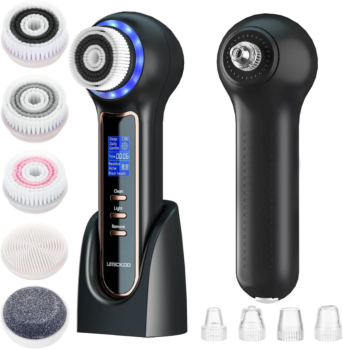Brosse, IP65, écran LCD, pour le visage, UMICKOO