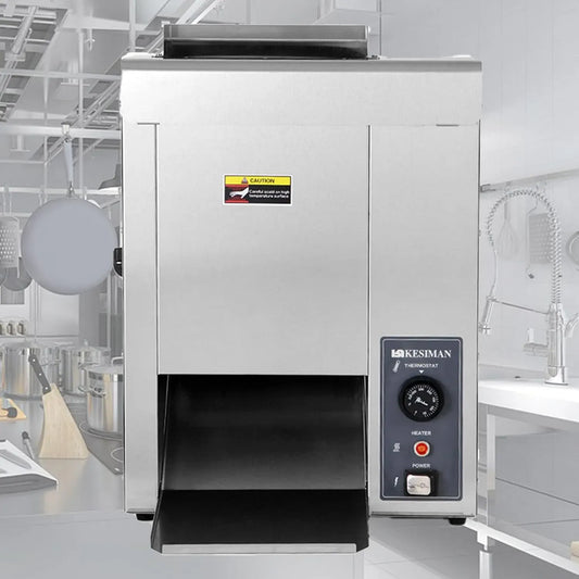 Grille-pain INOX 304, 2000 W, 50 à 300 °C, professionnel, 2 zones de température, acier inoxydable