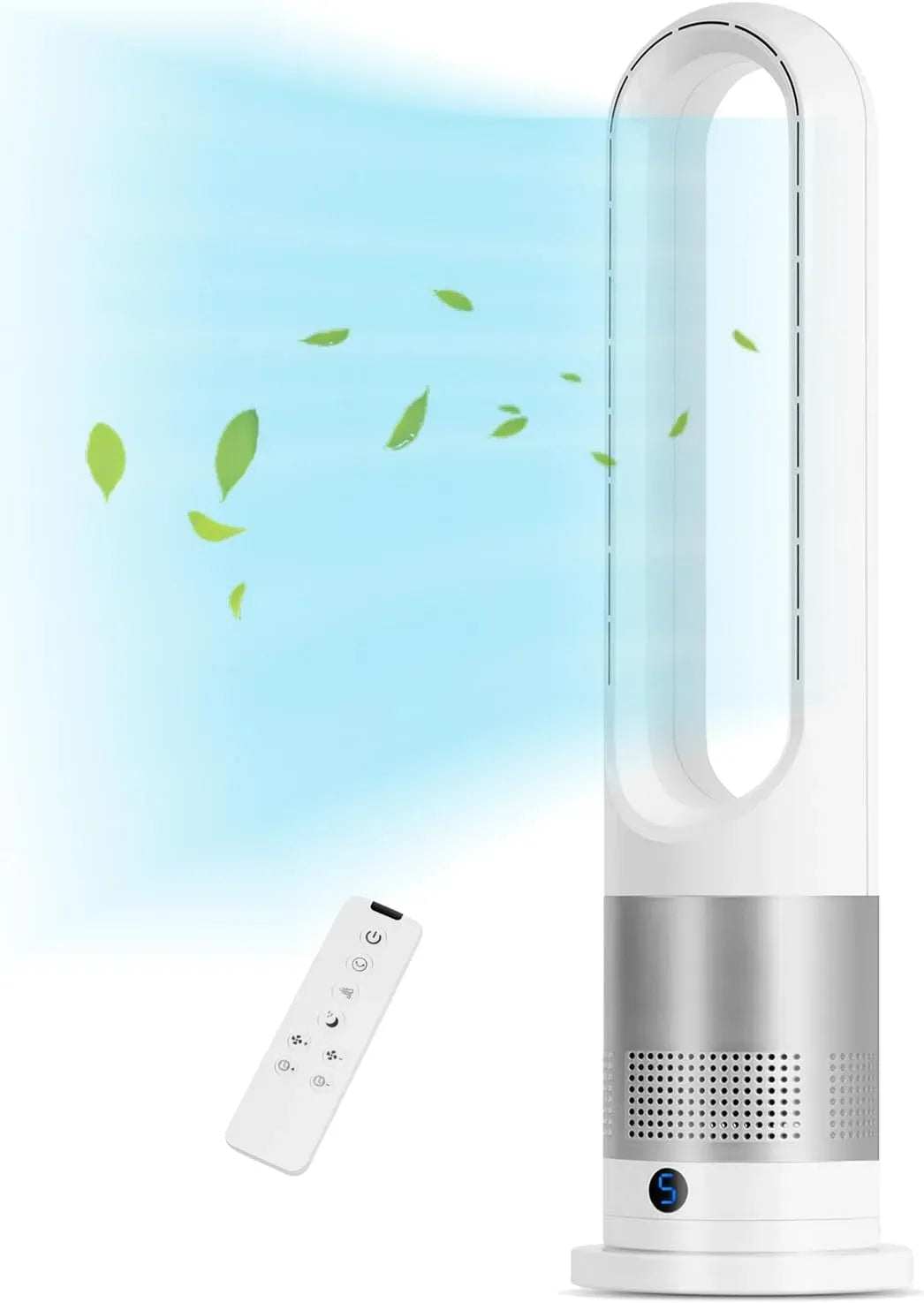 Ventilateur, 66CM, EZSMART, tactile, minuteur, oscillation, silencieux, 8 vitesses Oscillation