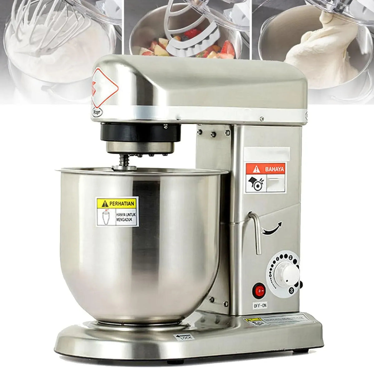 Robot, 10 L, 3 vitesses, professionnel, restaurant, acier inoxydable, pour Boulangerie