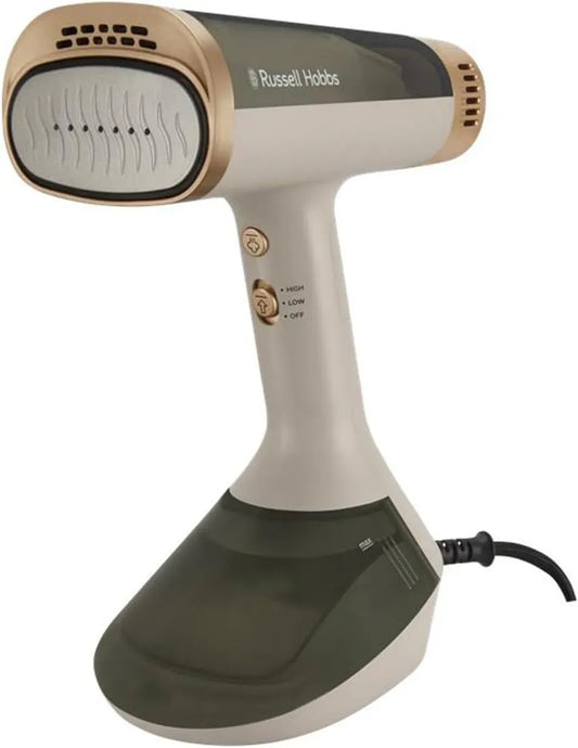 Russell Hobbs plaque céramique, Défroisseur à main vapeur, 3 modes vapeur/d'aspiration, réservoir 200 ml, chauffe en 35 s, Technologie d'aspiration
