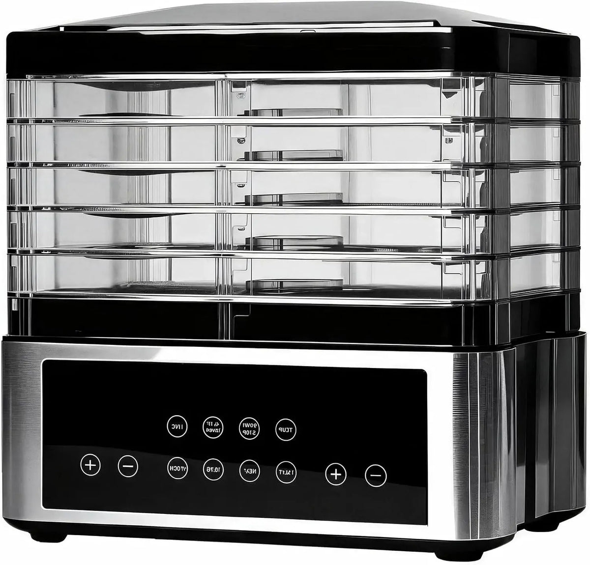 les fruits et les légumes, Déshydrateur alimentaire 5 plateaux avec thermostat réglable 30-75°C, répartition uniforme de la chaleur et hauteur, 90 W