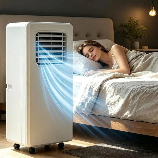 Climatiseur BTU 18000 12000btu, roulettes de déplacement, silencieux, Ventilateur Silencieux sur roulettes avec Télécommande