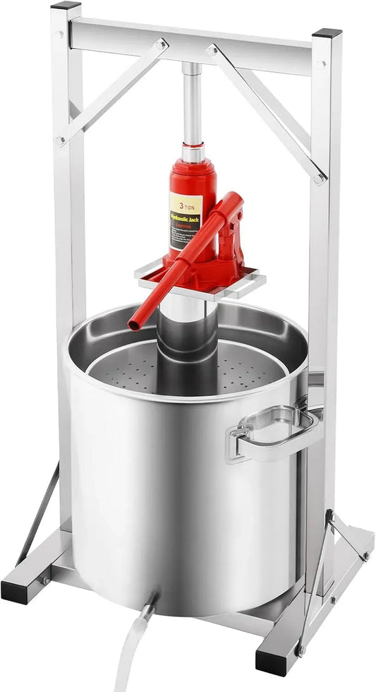 presse, 22 L, acier inoxydable, Presse-fruits hydraulique 22 litres