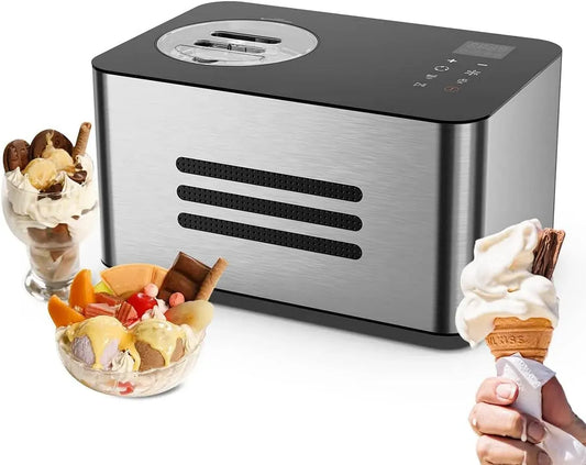 machine à glace et sorbet, 1,5 L, écran LCD, pour la Maison avec écran LCD