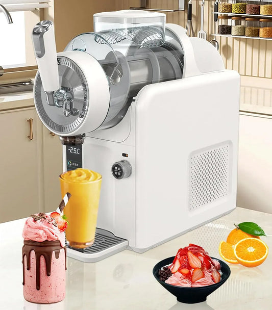 Machine à Granita, machine à granité, 2 L, 5 programmes, blanc, pour Les Cocktails