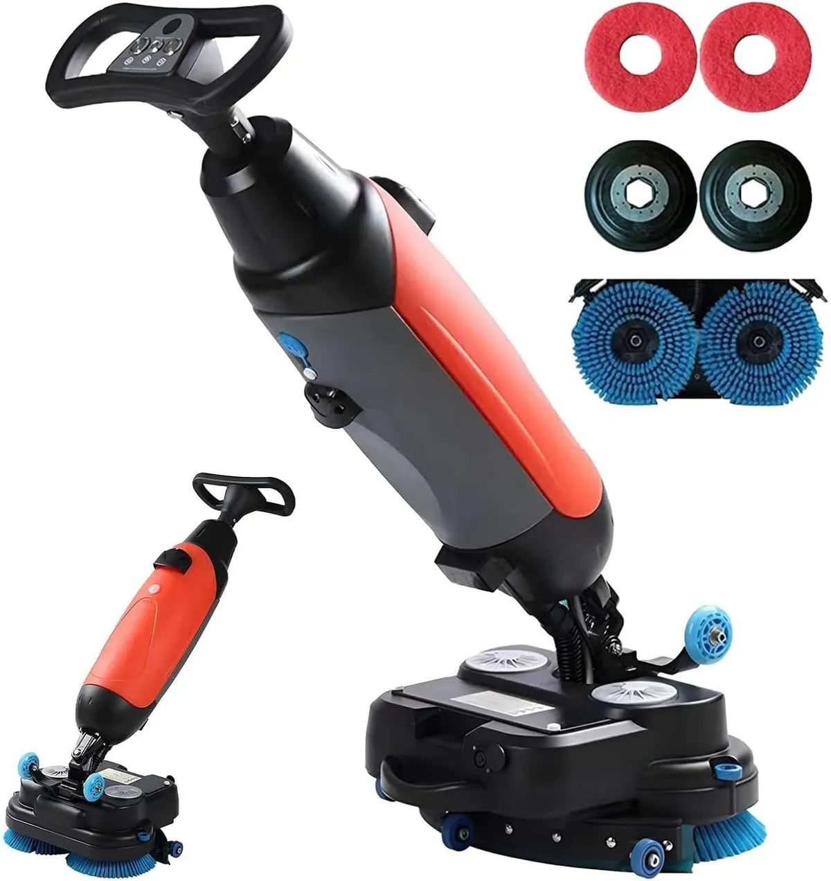 Machine De Nettoyage, Nettoyeur, Brosse, Tapis, appareil électrique de nettoyage des sols, 1200 M, sans fil, rouge, pour écoles Bureaux Red