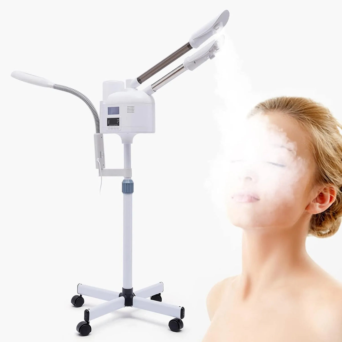 Machine à vapeur, écran LCD, professionnel, pour le visage PTC Machine à vapeur faciale multifonction
