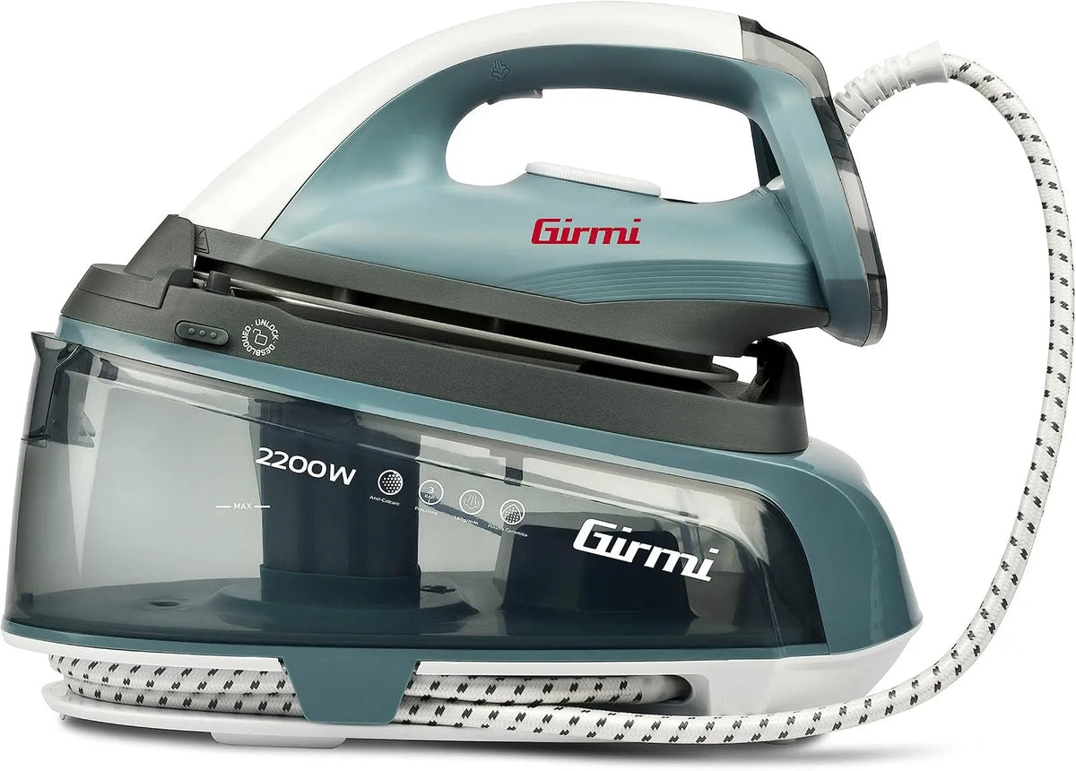 SS04 bleu clair, Système de repassage continu, 2200 W, 3 bar, 1500 cc