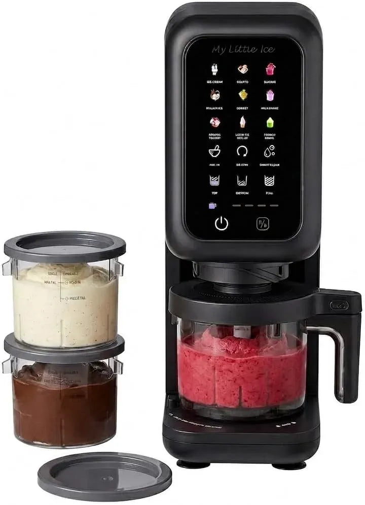 SYCP-ICM003 Machine à Glace, machine à glace et sorbet, 700 W, 9 programmes, Maison, SENYA