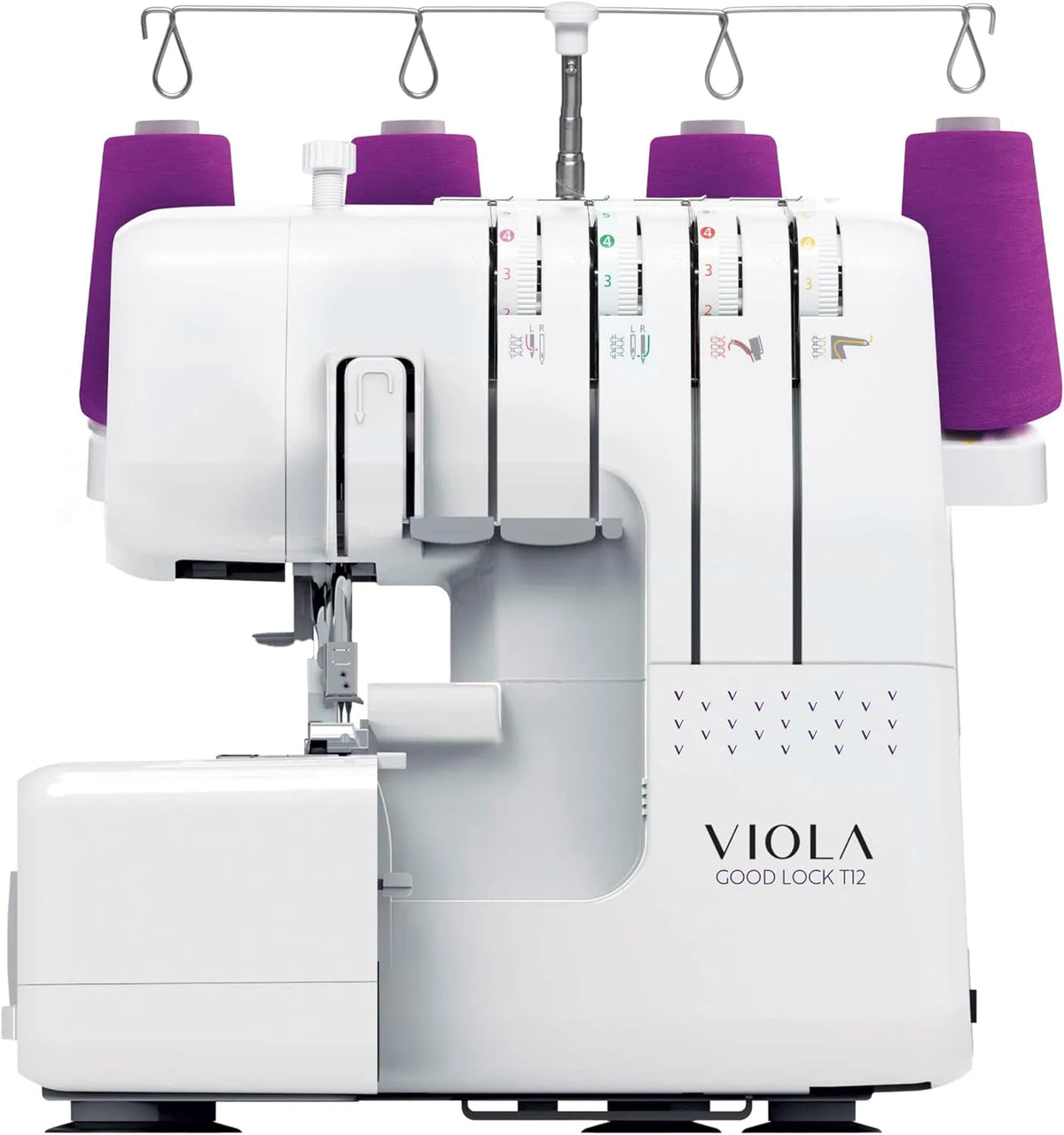 T12 Machine à Coudre, machine à coudre électrique, blanc, VIOLA