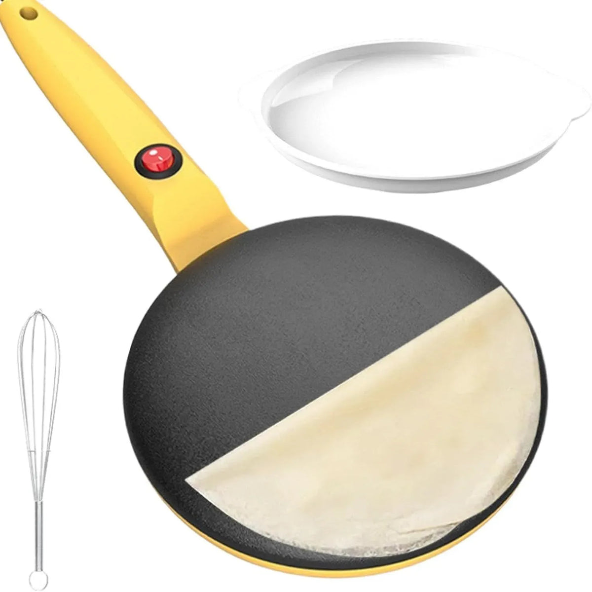 Ustensile de cuisson, ustensile de cuisine, poêle pour crêpes, crêpière électrique anti-adhésive avec contrôle