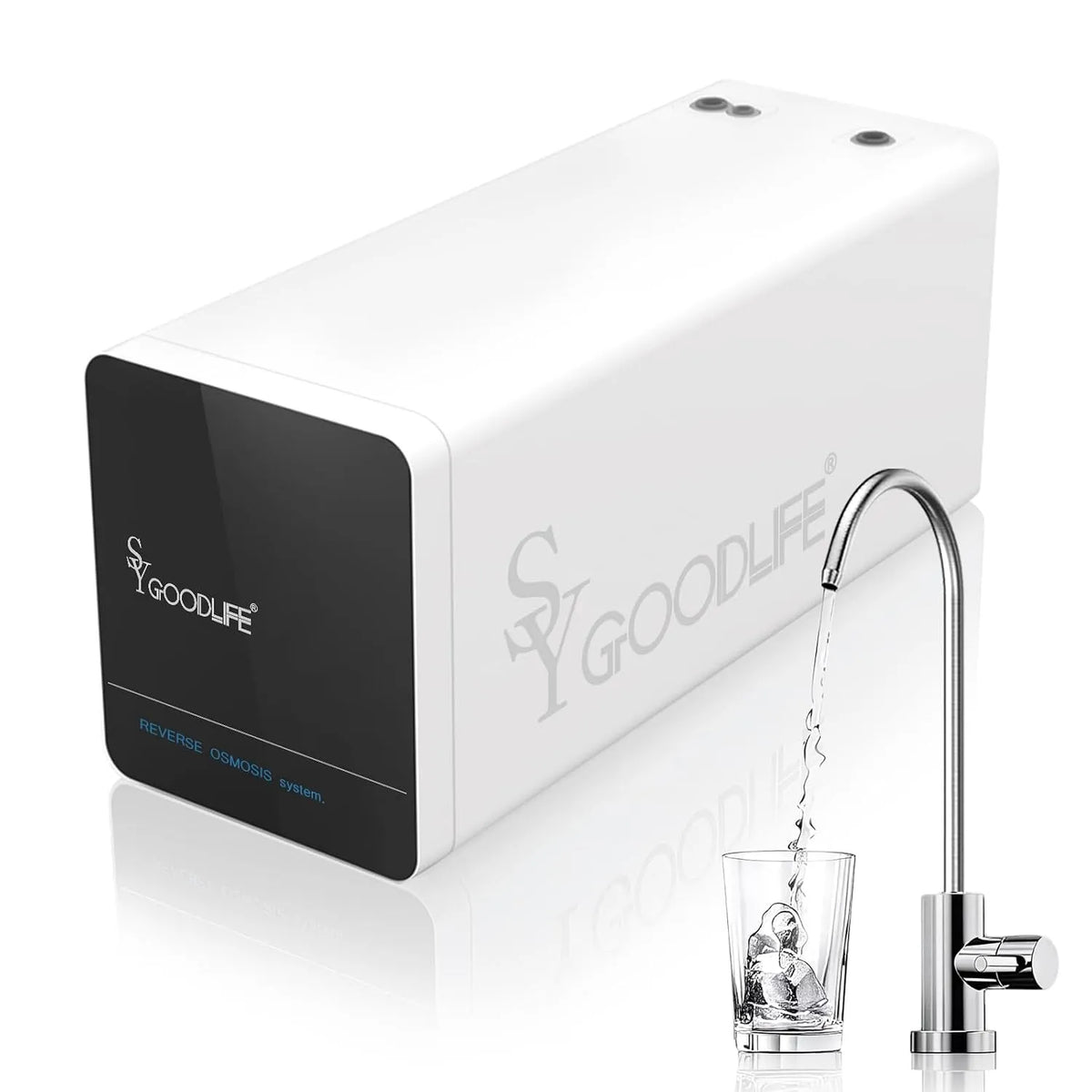 Évier de cuisine DF-56, grand réservoir, SY GOODLIFE Système d'osmose inverse, 2:1 pur pour drainer, 0 consommation d'énergie