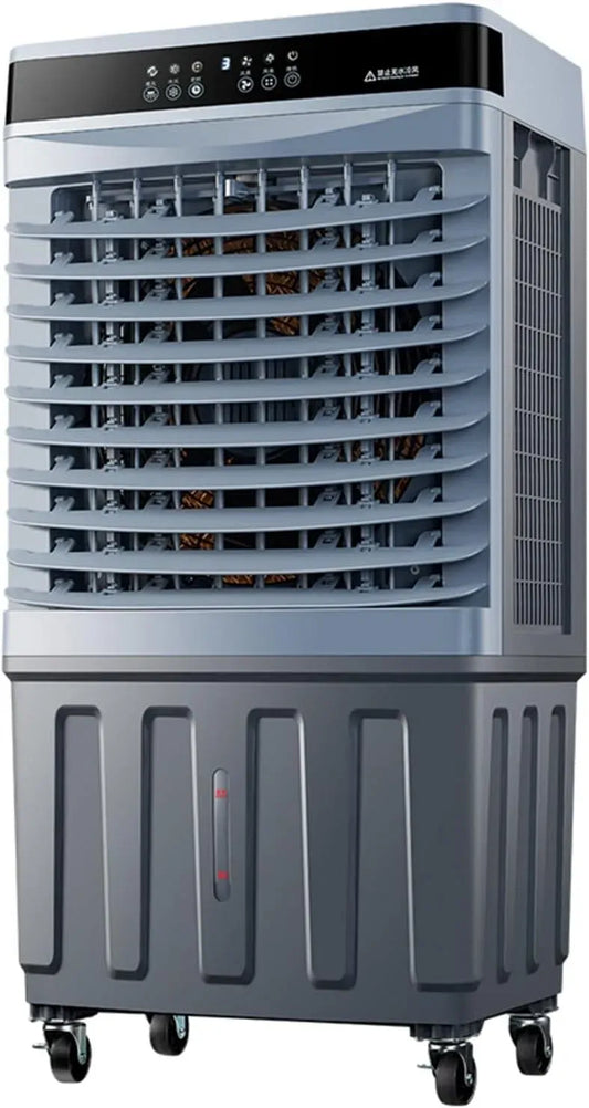 Ventilateur, 60 L, industriel, grand réservoir, silencieux, Alimentation en air grand angle de 120°