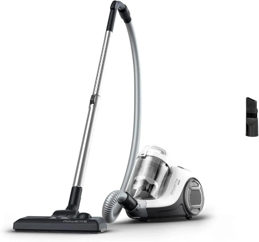 Rowenta 2-en-1 Aspirateur, 1,2 L, 900 W, blanc, Rayon d'action 7, 98%, 7.6 m