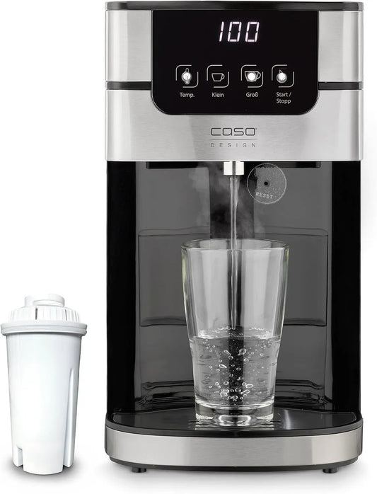 Caso Distributeur, 4 L, 2600 W, 70 à 100 °C, grand réservoir, amovible, pour les cuisines de bureau et les buffets