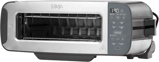 Ninja 3-en-1 ST202EU Grille-pain, 7 programmes, acier inoxydable, Grill et Presse-panini, 7 Fonctions de Cuisson