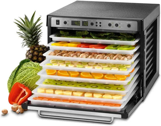 Noir, Tribest Déshydrateur Sedona Combo Plateaux Plastique