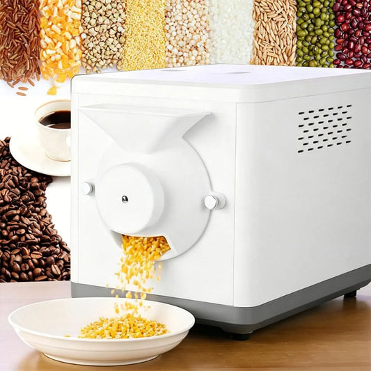 Cacahuètes, Sésame, Domestique Intelligent 1600W pour Grains de Café, Capacité 1500G, Régulation Précise 100℃-250℃, Soja, Thé et Fruits à Coque