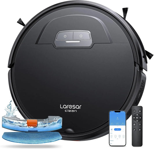 Robot aspirateur 180min, application, contrôle par Application, Laresar Clean Aspirateur Robot Evol 3, d'Autonomie